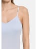 Hanro Spaghetti Top Cotton Seamless in Blue dove