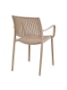 ebuy24 Gartenstuhl Kaja Taupe 4er Set
