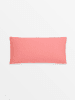 Erlich Textil  Michel Kopfkissenbezug aus Bio-Baumwolle-Leinen Mix - Umschlagfaltung in pfirsich