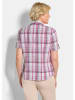 GOLDNER Blusenshirt mit Karomuster in rosé / kariert
