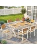 Outsunny Outdoor Essgruppe in Teak 160L x 86B x 72H cm