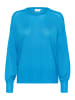 Kaffe Strickpullover KAankra Loose fit in Malibu Blue