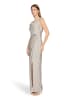 Vera Mont Abendkleid im Glitzer-Look in Cream/Silver