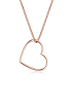 Elli Halskette 925 Sterling Silber Herz in Rosegold