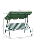 Outsunny Hollywoodschaukel 170L x 110B x 153H cm Grün