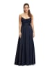 Vera Mont Abendkleid mit Wasserfallausschnitt in Night Sky