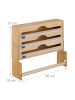 relaxdays Folienspender in Natur - (B)36 x (H)31 x (T)10 cm