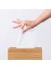 relaxdays Kosmetiktücherbox in Natur - (B)24,5 x (H)8,5 x (T)13,5 cm