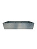 relaxdays Hochbeet in Silber - (B)240 x (H)57 x (T)90 cm