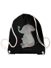 Mr. & Mrs. Panda Gym Bag Elefant Biene ohne Spruch in Schwarz