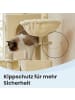 Feandrea Katzenbaum Clawfy in Beige - (B)48 x (H)190 x (T)59 cm