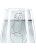 Mr. & Mrs. Panda Glas Pinguin Diät ohne Spruch in Transparent