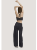Hessnatur Hessnatur Hose Wide Leg ACTIVE WOOL aus Bio-Merinowolle in schwarz