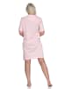 NORMANN kurzarm Nachthemd Streifen Spitzenbesatz - 73222 in rosa