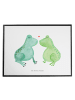 Mr. & Mrs. Panda Schreibmatte Frosch Liebe ohne Spruch in Weiß