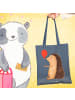 Mr. & Mrs. Panda Strandtasche Igel Luftballon ohne Spruch in Indigo Blue