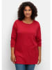 sheego Longshirt in rot