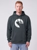 wat? Apparel Sweatshirt Röhrender Hirsch in India Ink Grey