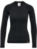 Hummel T-Shirt Hmlclea Damen in BLACK MELANGE