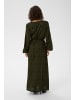 Kaffe Kleid KAvioletta A-shape in Black Deep/Ivy Green Leafs