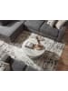 FineBuy Couchtisch in Silber / Marmor / 60x60x34