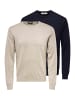 ONLY & SONS Pullover Wyler in Dunkelblau / beige