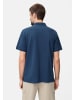 Camel Active Poloshirt mit Kontrastdetails in Indigoblau