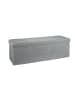 relaxdays Faltbare Sitzbank in Grau - (B)114 x (H)38 x (T)38 cm