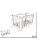 58 aufm Kessel BABYBETT SET 70x140 Keeley Buche Weiß Holz Schrank Komfort Stabil
