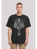 F4NT4STIC Heavy Oversize T-Shirt Harry Potter Dark Mark Crest in schwarz