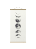 WALLART Stoffbild mit Posterleisten - Sieben Monde in Grau
