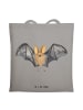 Mr. & Mrs. Panda Shopper Fledermaus Flügel ohne Spruch in Light Grey