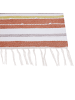 Beliani Geflochtener Teppich TOZAKLI in Bunt/Blau/Weiß - (W) 160 x (H) 1 x (L) 230 cm