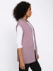 Sieh an! Long-Strickweste in mauve