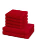 Ross 4 X Handtuch 2 X Duschtuch im Set Harmony in Kirsche