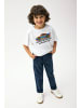 MOKIDA Stoffhose slim fit in dunkelblau
