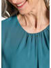 GOLDNER Elegante Bluse aus Chiffon in petrol