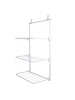 relaxdays Wäscheständer in Weiß - (B)58 x (H)93 x (T)30 cm