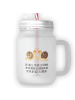 Mr. & Mrs. Panda Blümchentailglas Schnecken Liebe mit Spruch in Transparent