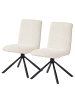 home24 Esszimmerstuhl Twatasha 2er- Set in Creme