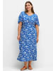 sheego Sommerkleid in kobalt-bedruckt
