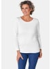GOLDNER Kurzgröße:  Shirt Basic T-Shirt aus reiner Baumwolle in weiß