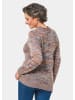 GOLDNER Pullover Pullover in bordeaux / gemustert