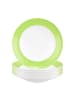 Seltmann Weiden 6er Set Suppenteller Liberty Pure Colors in ø 23,5 cm in Lime Green