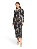 Betty Barclay Midirock mit Gummizug in Taupe/Black