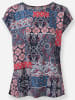 WITT WEIDEN Druck-Bluse in marine-erdbeere-bedruckt