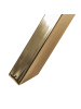 Beliani Esszimmertisch SAVONI in Gold - (W) 90 x (H) 76 x (L) 90 cm