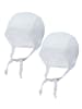 TupTam Unisex Baby Erstlingsmütze zum Binden 2er Pack in grau