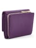 Lazarotti Bologna Leather XL Geldbörse mit Zip-Around Fach Leder 14 cm purple