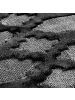 Beliani Kurzflor CIZRE in Grau/Schwarz - (W) 160 x (H) 1 x (L) 230 cm